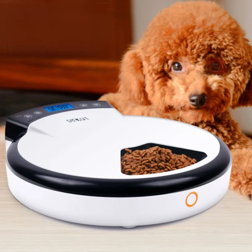 Автокормушка Petwant PF-105 5 секций ж/к дисплей чёрная