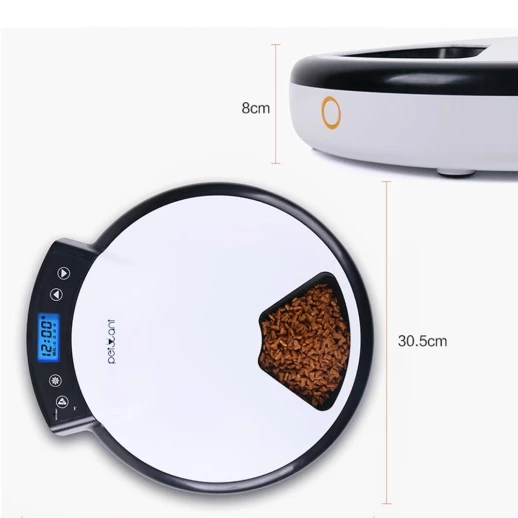 Автокормушка Petwant PF-105 5 секций ж/к дисплей чёрная