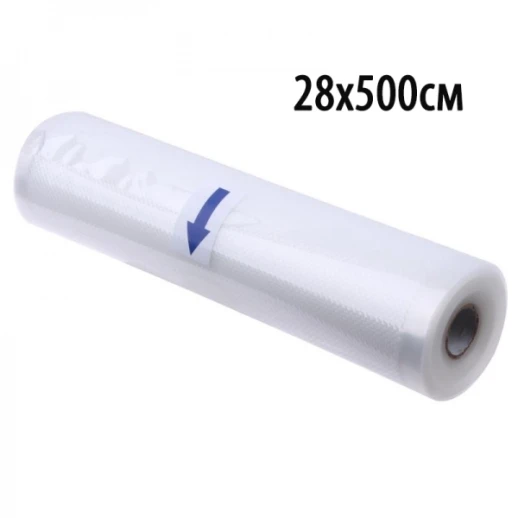Пакет для вакуумной упаковки продуктов. Рулон 28х500 см