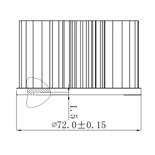 Радиатор для PCB 5x3
