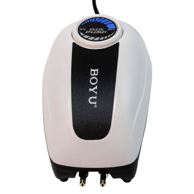 Компрессор Boyu CJY-4500 4,8 Вт для аквариума 150-300 л два канала, регулятор потока и LED подсветка