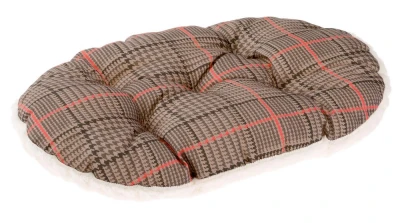 Подушка мягкая Ferplast RELAX F 45 для собак и кошек х/б + мех. Меланж коричневый