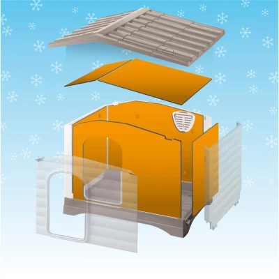 Комплект изоляционных панелей для будки Ferplast DOGVILLA 70