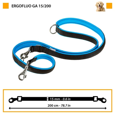 Поводок Ferplast ERGOFLUO MATIC GA15/200 желтый