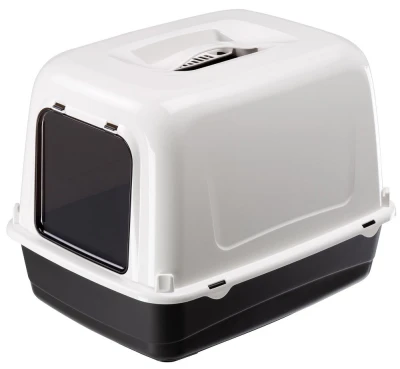 Туалет для кошек Ferplast CLEAR CAT 10 закрытый угольный