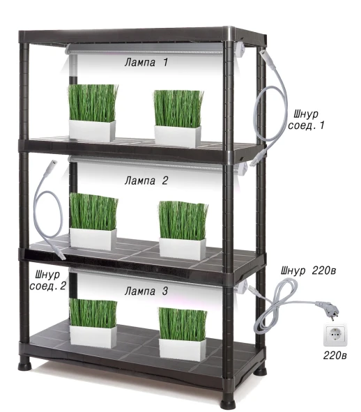 Сетевой шнур питания с выключателем для линейных ламп серии VA2,3