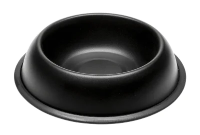 Миска Ferplast MIRA KC 76 металлическая лакированная черная 0,9 л