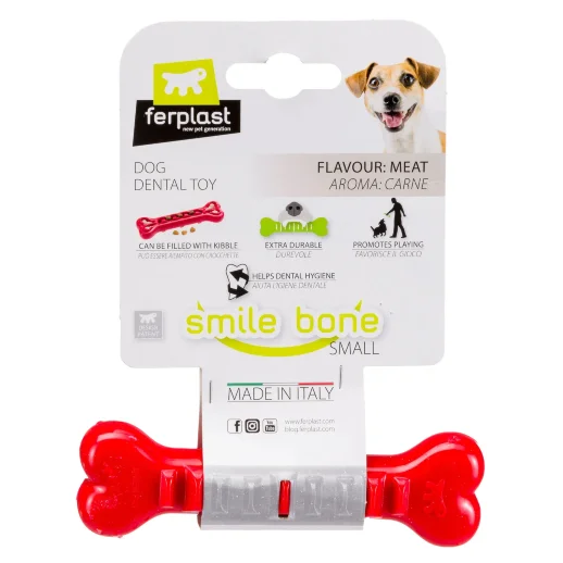 Игрушка - кость Ferplast SMILE S красная термопластичный полиуретан