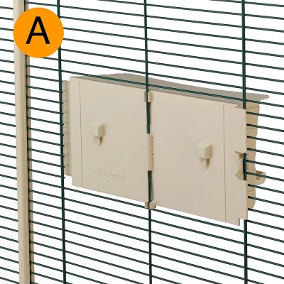 Кормушка вращающаяся Ferplast BRAVA 6 для птиц бежевая