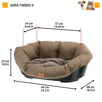 Софа Ferplast SOFA 4 TWEED коричневая