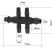 Разветвитель для капельниц на четыре микротрубки 3 мм с двух микротрубок по 6 мм