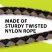 Поводок Ferplast TWIST MATIC GM12/60 черный с коричневым