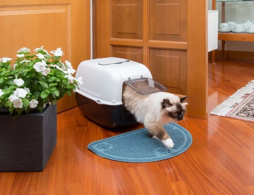 Туалет для кошек Ferplast PRIMA PLT угольный закрытый черный