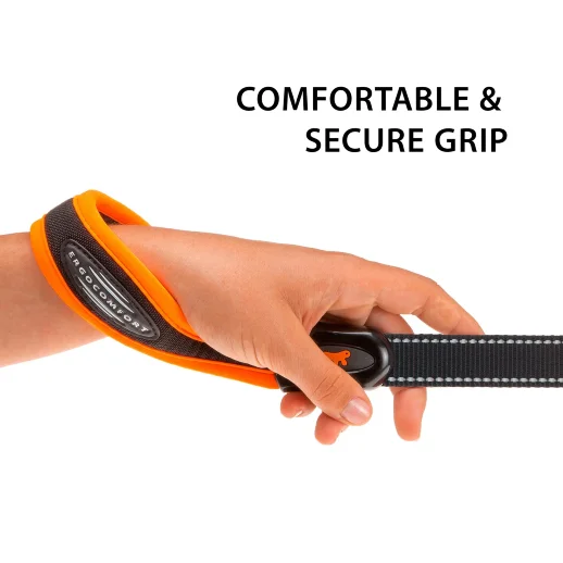 Поводок Ferplast ERGOFLUO MATIC G15/120 с эргономичной ручкой оранжевый