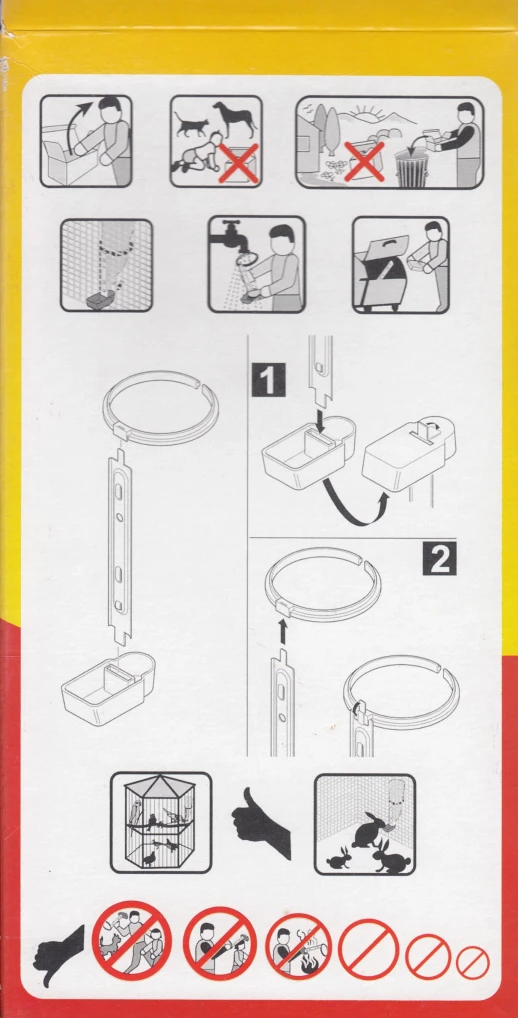 Поилка Novital AQUADRINK с держателем бутылки и креплением на клетку 2 шт.