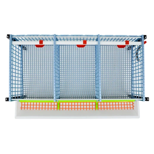 Клетка для перепелов Cimuka Comfortplast 3 секции 5 ярусов 98x61x196 см пластиковая с яйцесборником