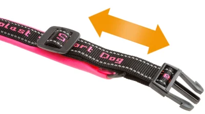Ошейник Ferplast SPORT DOG C25/65 с мягкой подкладкой светоотражающий розовый
