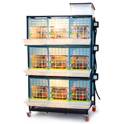 Брудер для цыплят Cimuka CB40 3 секции 3 яруса 98x64x173 см пластиковый