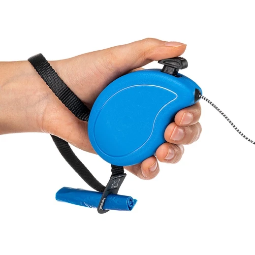 Рулетка Ferplast FLIPPYONE MINI синяя шнур 3м 8кг