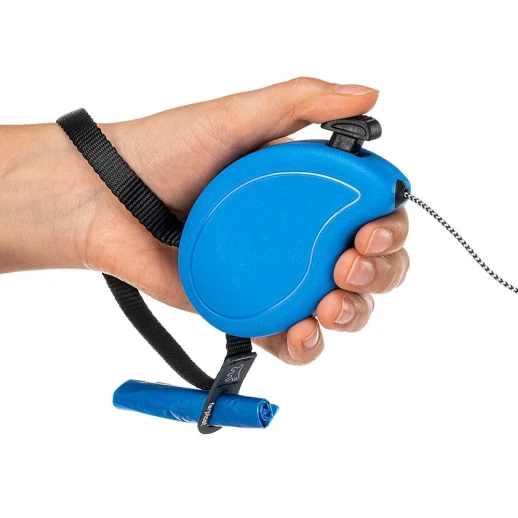 Рулетка Ferplast FLIPPYONE MINI синяя шнур 3м 8кг