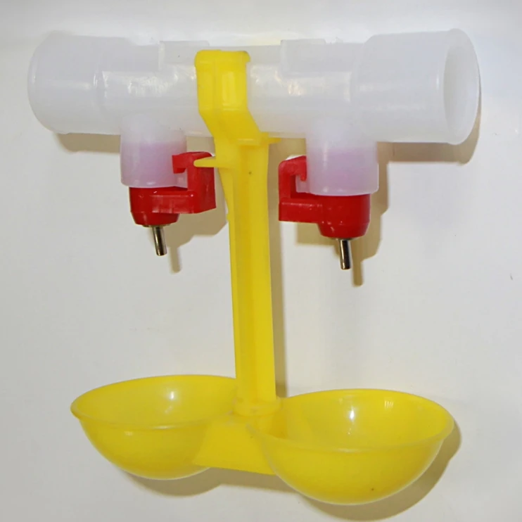 Поилка ниппельная с каплеуловителем двойная