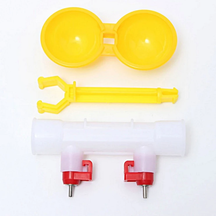 Поилка ниппельная с каплеуловителем двойная