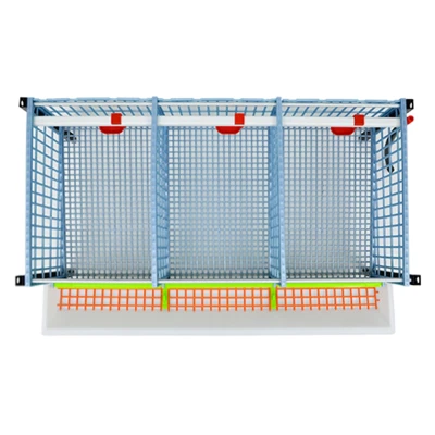 Клетка для перепелов Cimuka Comfortplast 3 секции 3 яруса 98x61x132 см пластиковая с яйцесборником