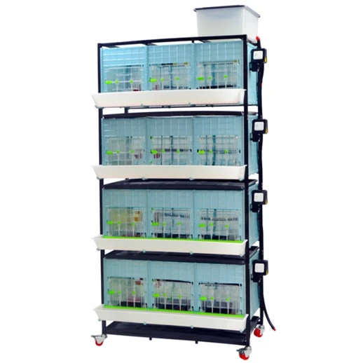 Брудер для цыплят Cimuka CB40 3 секции 4 яруса 98x64x220 см пластиковый