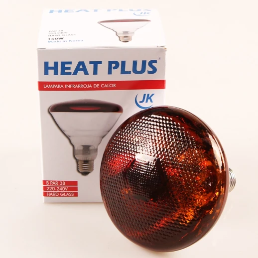 Лампа инфракрасная JK Lighting 150 Bт E27 PAR38 прессованное стекло рубин
