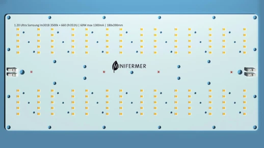 1.20 Ultra Quantum board Samsung lm301b 3500K + Samsung lh351h 660nm