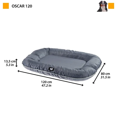 Подушка Ferplast OSCAR 120 серая непромокаемая нейлон