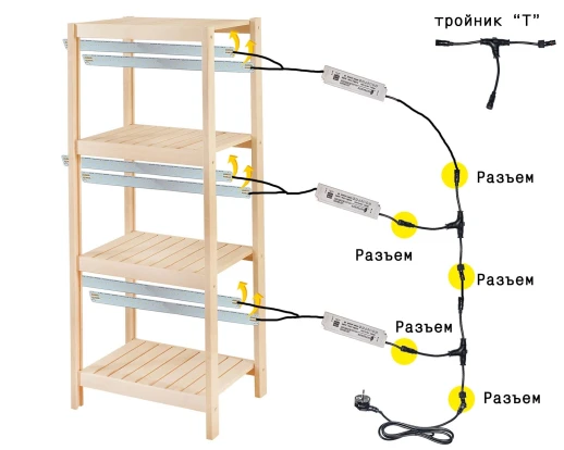 Комплект двойной Quantum line 60 см