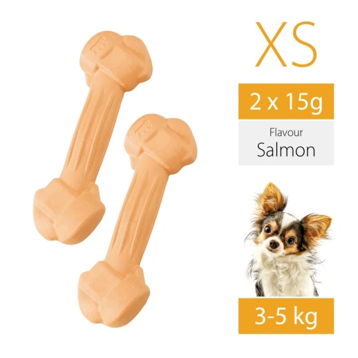 Игрушка-кость для собак Ferplast GoodBite XS BAG вкус лосося 15 гр. x2 шт.