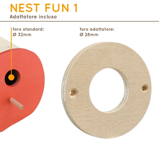 Домик-гнездо для диких птиц Ferplast Natura NEST FUN 1