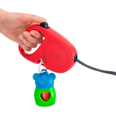 Рулетка Ferplast FLIPPYONE S красная лента 4м 15кг