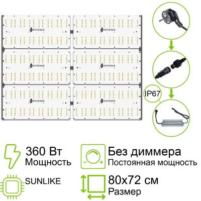 Комплект Quantum board Sunlike 360 Вт (6х60)