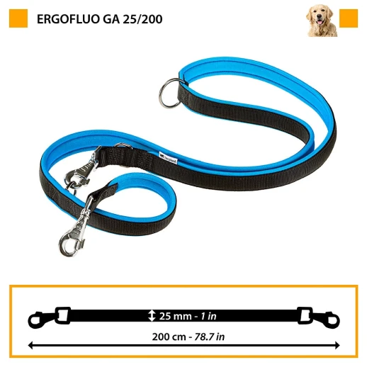 Поводок Ferplast ERGOFLUO MATIC GA25/200 розовый