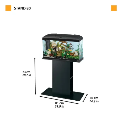 Тумба STAND 80 NERO черная для аквариумов Ferplast CAPRI 80 CAYMAN 80 террариумов EXPLORA 80