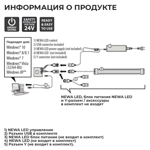 Система контроля для ламп аквариума NEWA LED Control