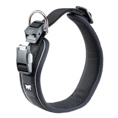 Ошейник Ferplast GENIUS C25/65 с подкладкой и магнитной застёжкой чёрный