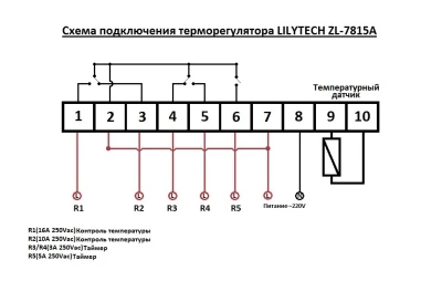 Терморегулятор Lilytech 7815А