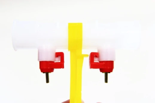 Поилка двойная с каплеуловителями для круглой трубы 25 мм