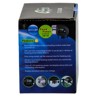 Автокормушка для рыб в аквариум Boyu ZW-66 с ЖК дисплеем и таймером