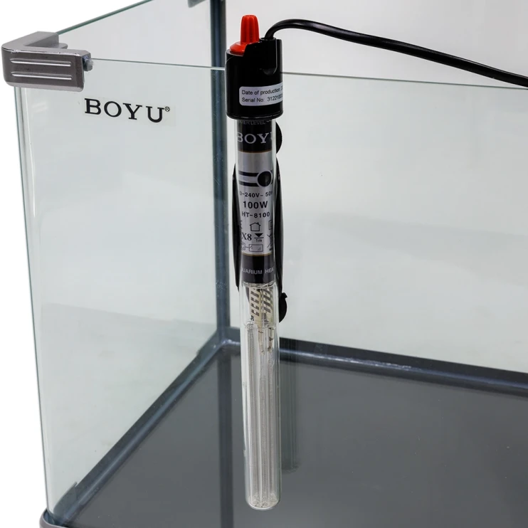 Нагреватель для аквариума Boyu HT-8100 100 Вт, терморегулятор, стекло