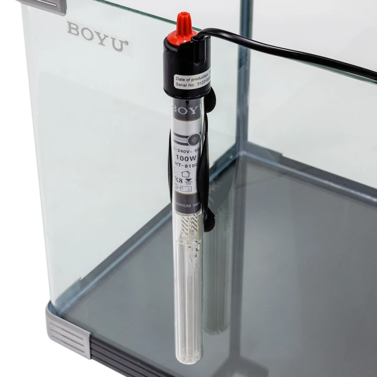 Нагреватель для аквариума Boyu HT-8100 100 Вт, терморегулятор, стекло