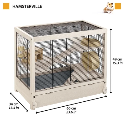 Клетка Ferplast HAMSTERVILLE NERA для хомяков