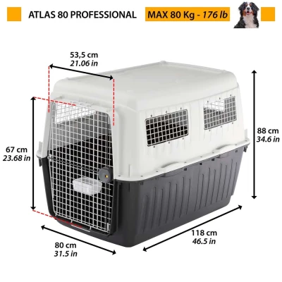 Переноска Ferplast ATLAS 80 PROFESSIONAL для крупных собак