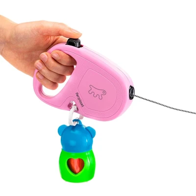 Рулетка Ferplast FLIPPYONE S розовая шнур 4,5м 12кг