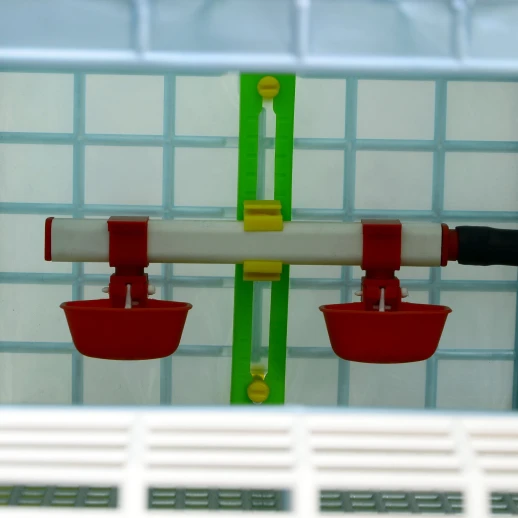 Клетка для перепелов Cimuka Comfortplast midi 2 секции 62x57x50 см пластиковая без яйцесборника