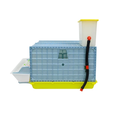 Клетка для перепелов Cimuka Comfortplast midi 2 секции 62x57x50 см пластиковая без яйцесборника